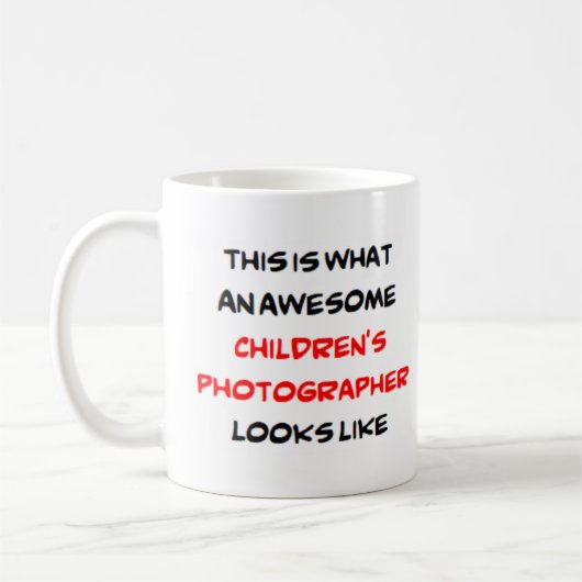 Mug photographe pour enfants, génial (Gauche)