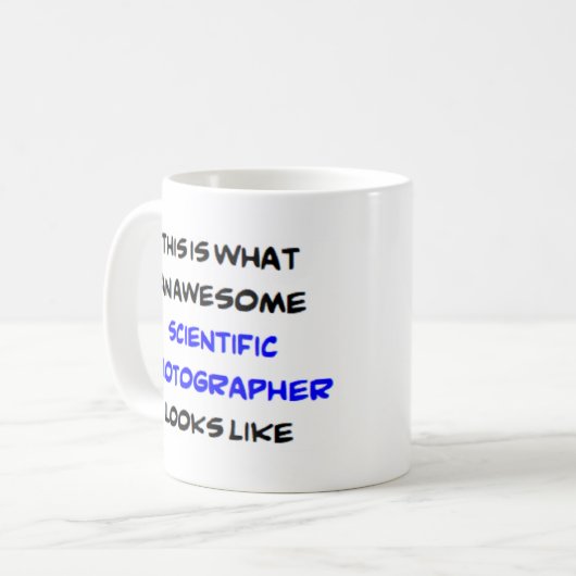 Mug photographe scientifique, génial (Devant gauche)