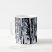 Mug Photographie d'art violet Forest Tree violet Grey (Devant gauche)