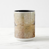 Mug Photographie de la girafe de Grinning Aquarelle mo (Centre)