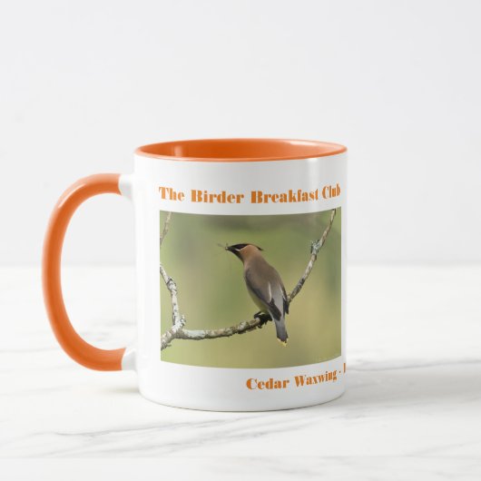 Mug Photographie de la nature Cèdre cire Oiseau (Gauche)