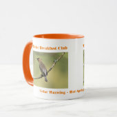 Mug Photographie de la nature Cèdre cire Oiseau (Devant gauche)
