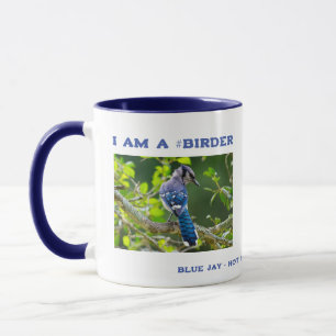 Mug Photographie de la Nature Geai Bleu Timide Ornitho