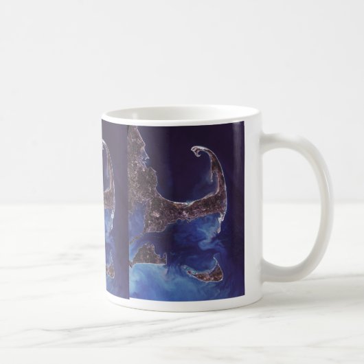 Mug Photographie de satellite de Cape Cod (Droite)
