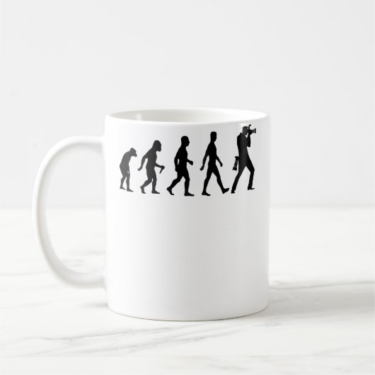 Mug Photographie drôle - Évolution du photographe (Gauche)