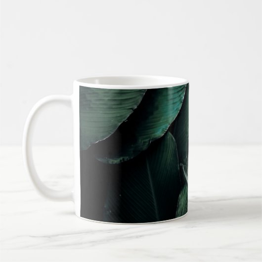 MUG PHOTOGRAPHIE FEUILLE VERTE (Gauche)