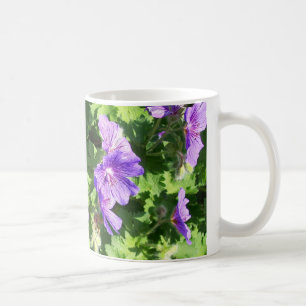 Mug Photographie florale de géranium bleu