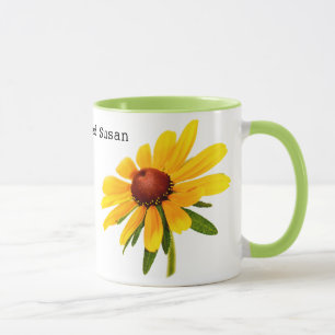 Mug Photographie florale Noir-Eyed jaune de Susan