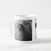Mug Photographie personnalisée de la jonquille noire e (Devant gauche)
