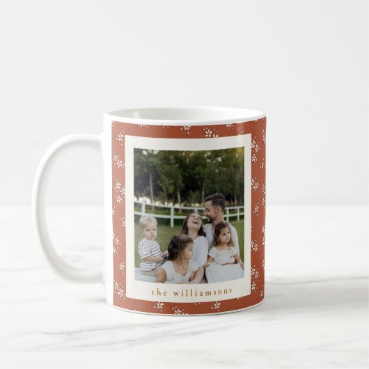 Mug Photos botaniques personnalisées en terre cuite ru (Gauche)