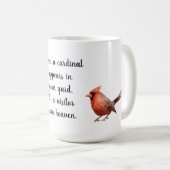 Mug Photos cardinales avec Citation : Visiteur du Ciel (Devant droit)