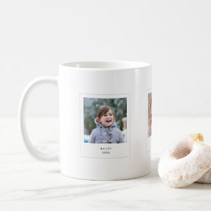 Mug Photos Carré de style photo instantanée de vacance