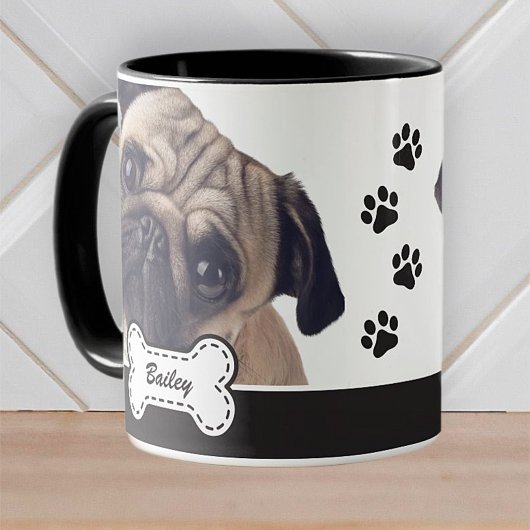 Mug Photos d'animaux de compagnie sur Cute Dog Bone Aj