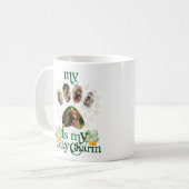 Mug Photos de chien Paw Saint Patrick's Day Personnali (Devant gauche)