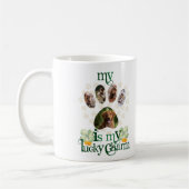 Mug Photos de chien Paw Saint Patrick's Day Personnali (Gauche)