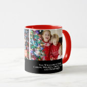 Mug Photos de famille Joyeux Noël Santa Hat  (Devant droit)