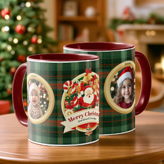Mug Photos de famille personnalisées du Père Noël avec