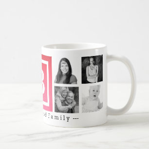 Mug Photos de la famille personnalisées par monogramm
