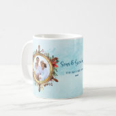 Mug Photos de Noël Nautique Seas et voeux (Devant gauche)