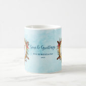 Mug Photos de Noël Nautique Seas et voeux (Centre)