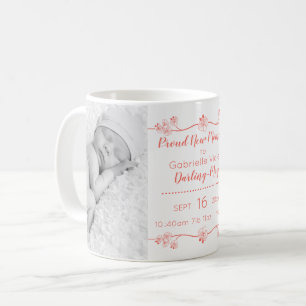 Mug Photos de nouveau-né et statistiques de naissance