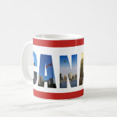 Mug Photos de voyage de Canada City (Devant gauche)