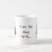 Mug Photos encadrées simples et texte manuscrit (Centre)