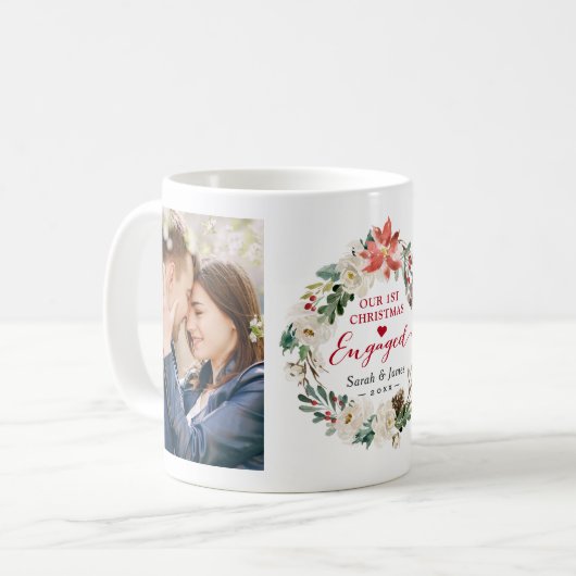 Mug Photos florales de la guirlande engagées premier (Devant gauche)