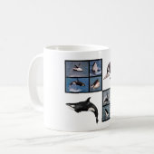 Mug Photos mosaïque d'épaulards (Devant gauche)