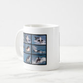 Mug Photos mosaïque d'épaulards (Devant gauche)