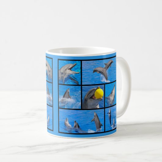 Mug Photos multiples de dauphins (Devant droit)