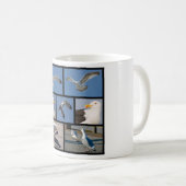 Mug Photos multiples de mouettes (Devant droit)