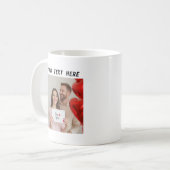 Mug Photos personnalisées et Heureuse Sainte-Valentin (Devant gauche)