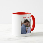 Mug Photos personnalisées et Heureuse Sainte-Valentin (Devant droit)