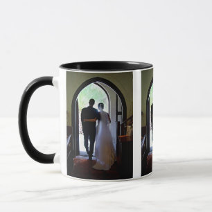 Mug Photos Personnalisées Juste Marié Couple Quitter L