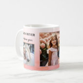 Mug Photos Personnalisées Meilleure Maman Jamais Rose  (Devant gauche)