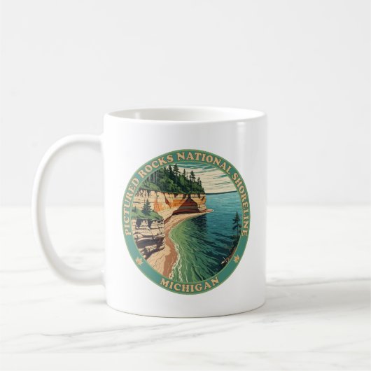 Mug Photos Rocks National Shoreline Michigan (Gauche)