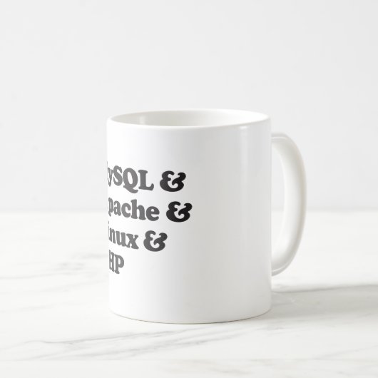 Mug PHP de Mysql Apache Linux (Devant droit)