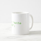 Mug php - print hello world - Codage Pun (Devant droit)