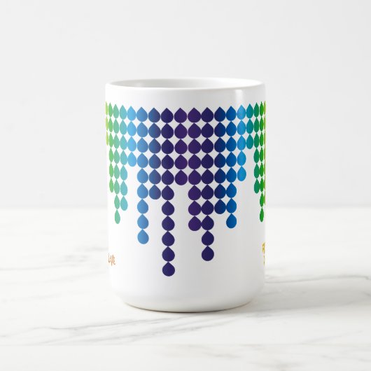 Mug Phrase Motif Fade Arc-en-ciel assez minimes (Centre)