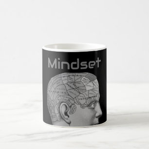 Mug Phrenologie vintage Chef Mindset carte du cerveau