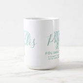 Mug Phyllis nom signification et P monogramme texte ve (Centre)