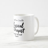 Mug Physical Therapist Passionate Movement Typography (Devant droit)