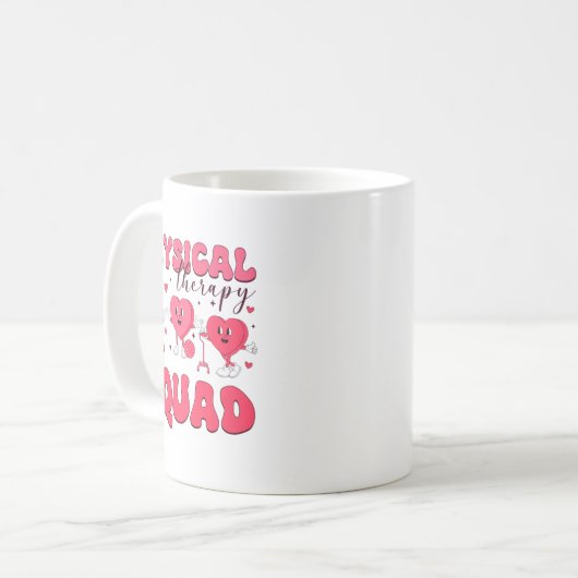Mug Physical Therapy Squad Valentines Day Pt Pta Vale  (Devant gauche)