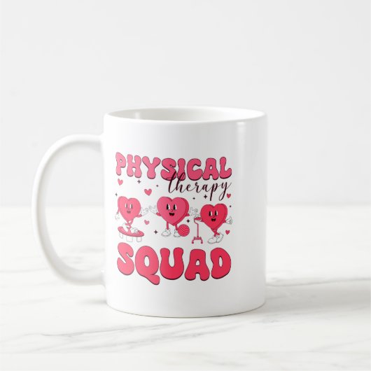 Mug Physical Therapy Squad Valentines Day Pt Pta Vale  (Gauche)
