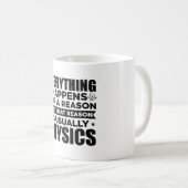 Mug Physicien scientifique| Cadeau d'étude de physique (Devant droit)