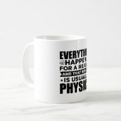 Mug Physicien scientifique| Cadeau d'étude de physique (Devant gauche)