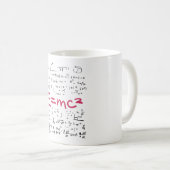 Mug Physics and Math Formulas EMC2 (Devant droit)