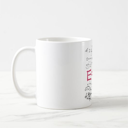 Mug Physics and Math Formulas EMC2 (Gauche)