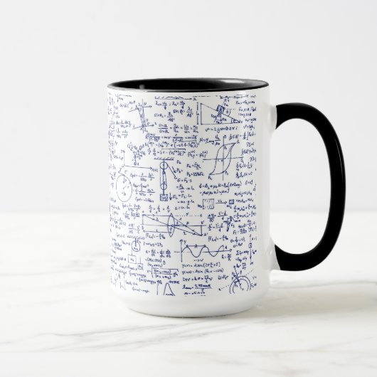 Mug Physics équations dans Blue Pen // (Droite)